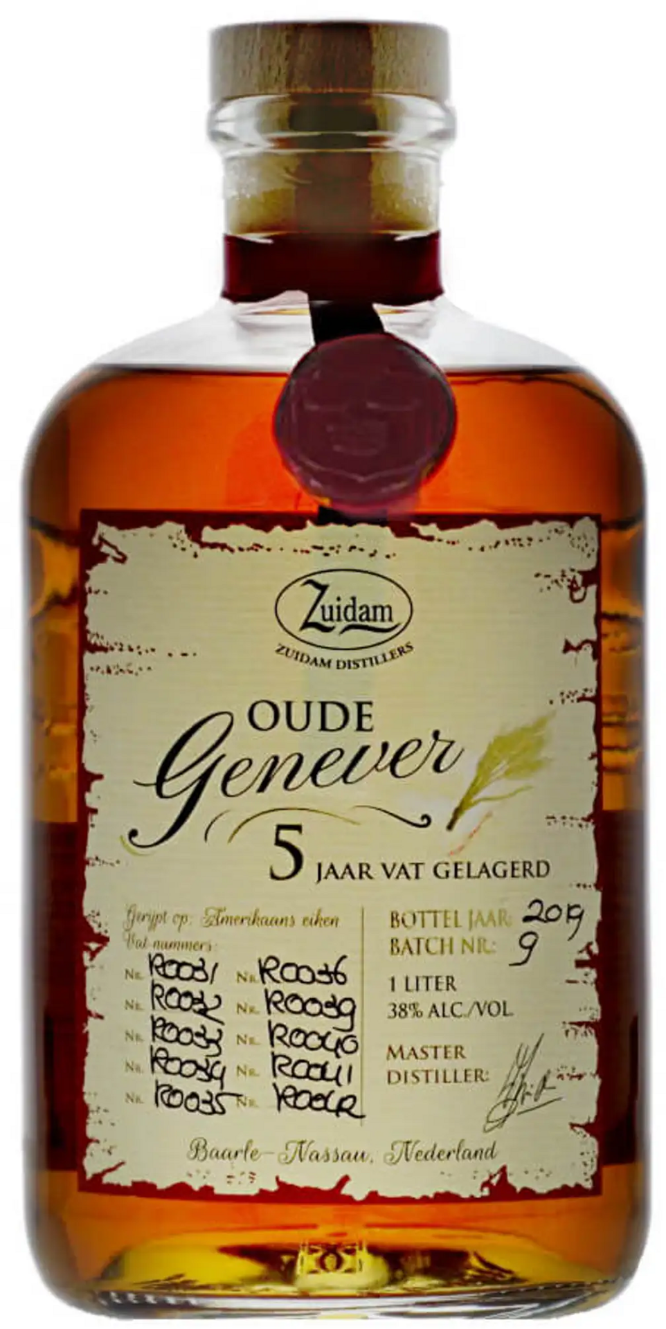 Genever Zuidam Oude 5 Years 38%