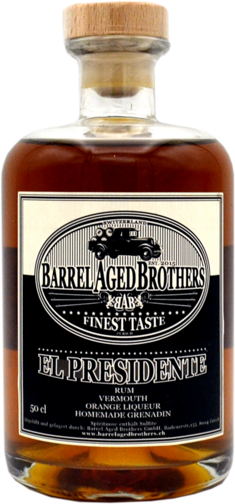 Barrel Aged Brothers El Presidente Cocktail 30.5%