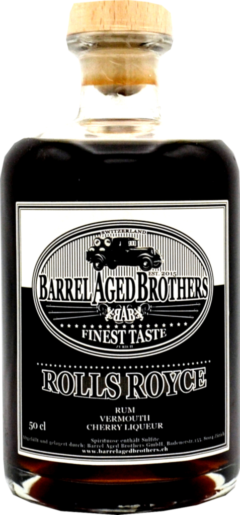 Barrel Aged Brothers Rolls Royce Cocktail 28.3%