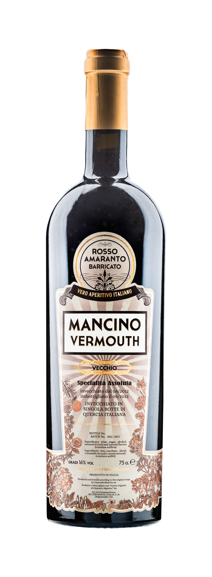 Mancino Rosso Amaranto Barricato Vermouth 16%