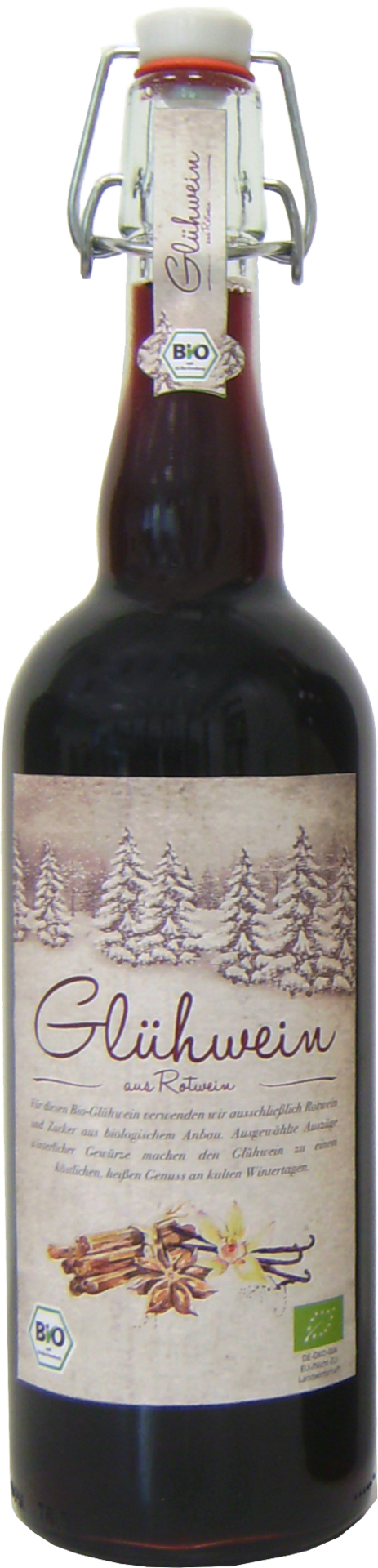 Glühwein mit Rotwein  Bio