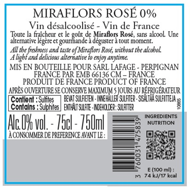 Miraflors Rosé 0% 