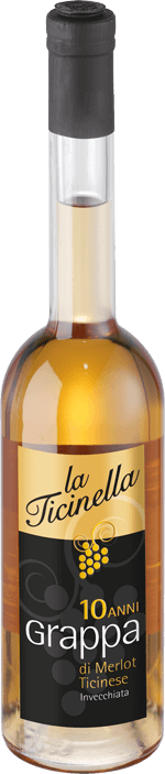 Grappa La Ticinella 10 Anni di Merlot 41.5%
