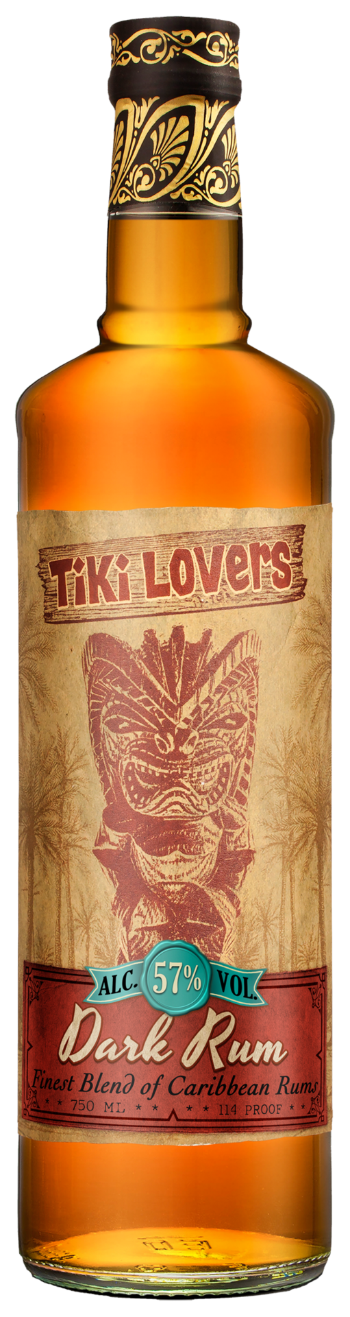 Tiki Lovers Dark Premium Rum 57%