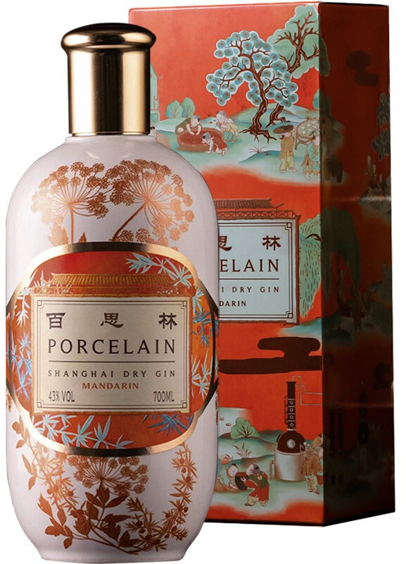 Porcelain Shanghai Dry Gin Mandarin 43%