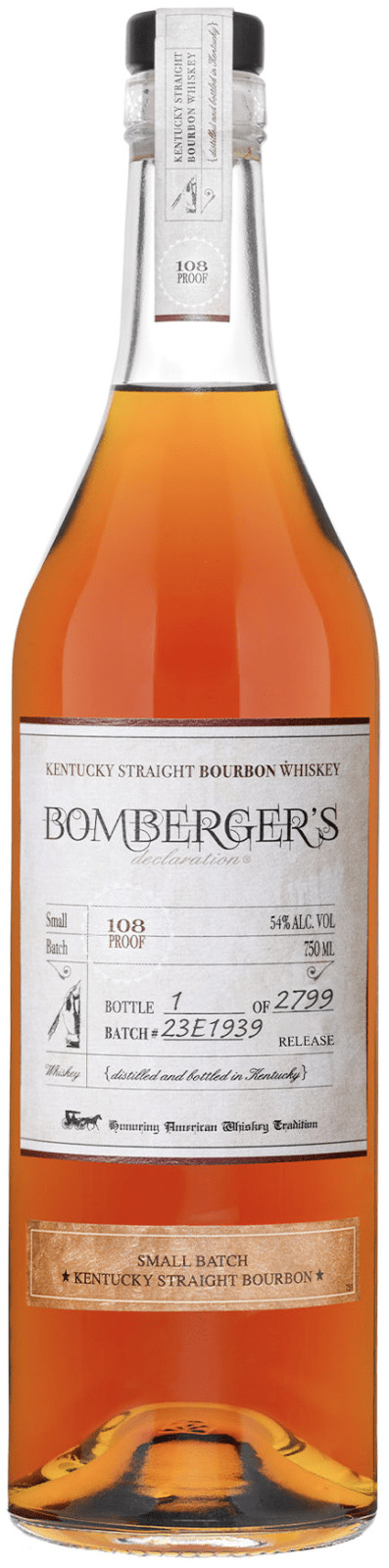 Bomberger's Declaration Straight Bourbon 2024 54%