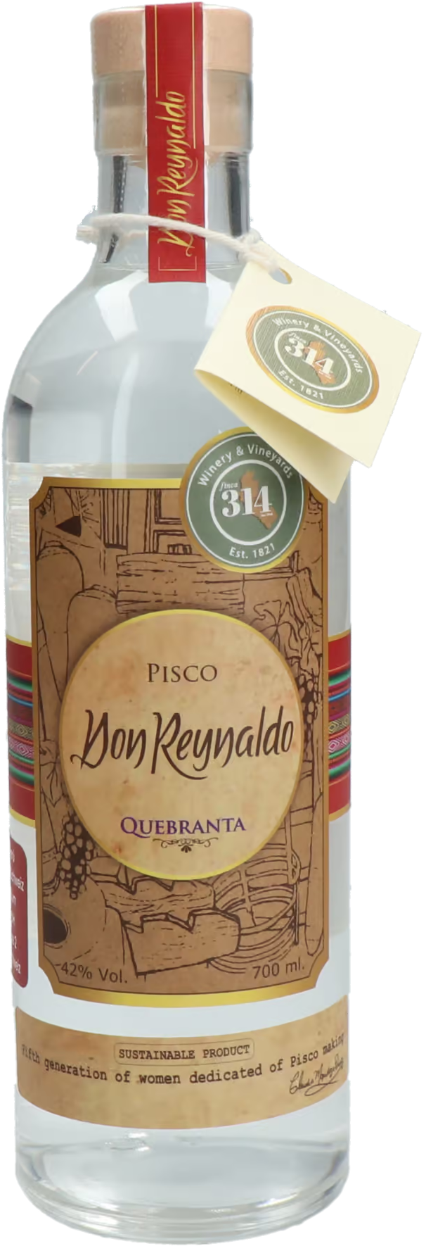 Pisco Don Reynaldo Quebranta 42%