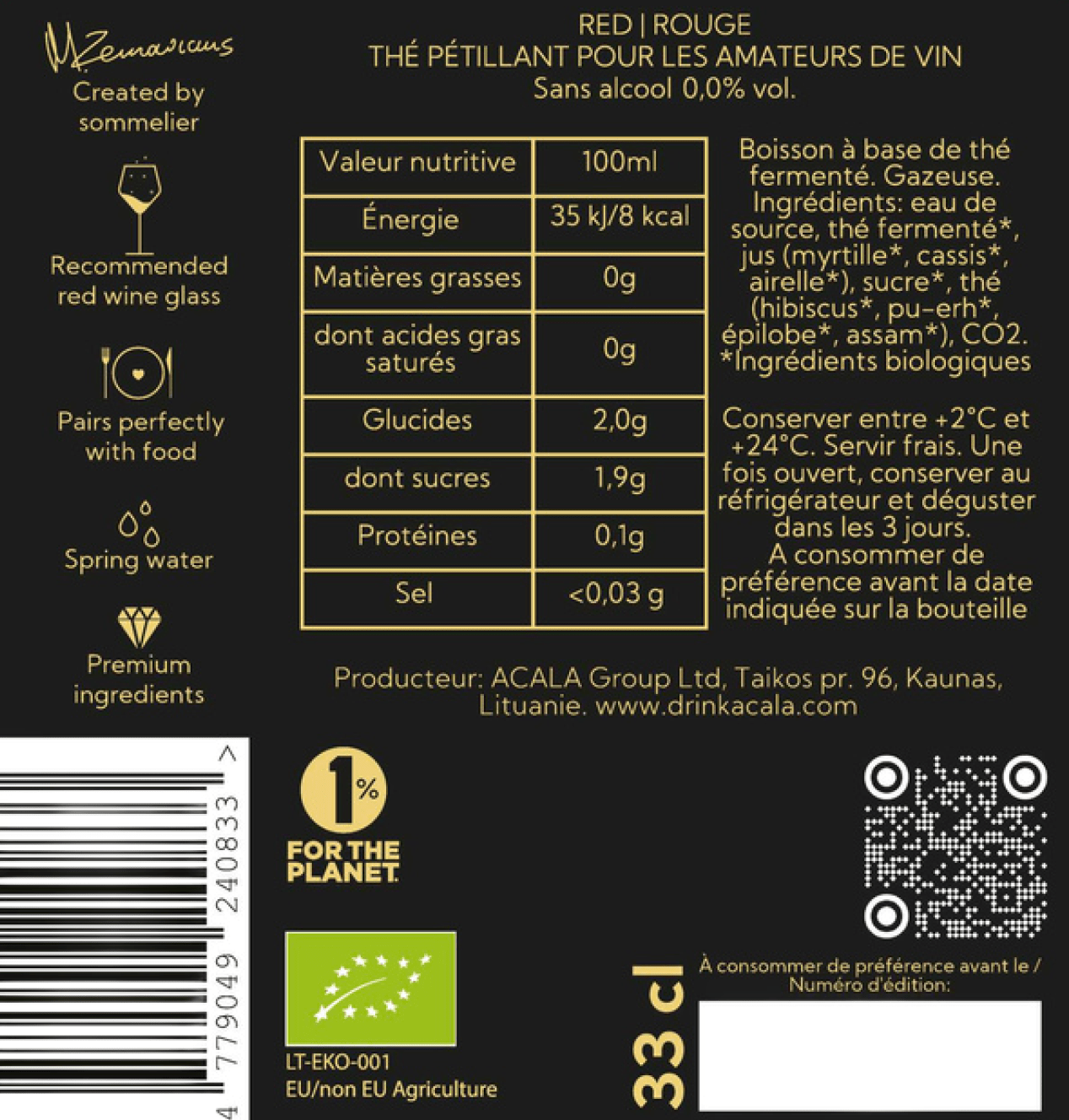 Red Sparkling Tea  Bio