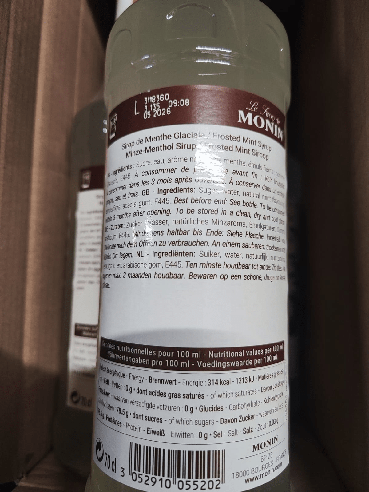 Monin Minze Frosted Glaciale