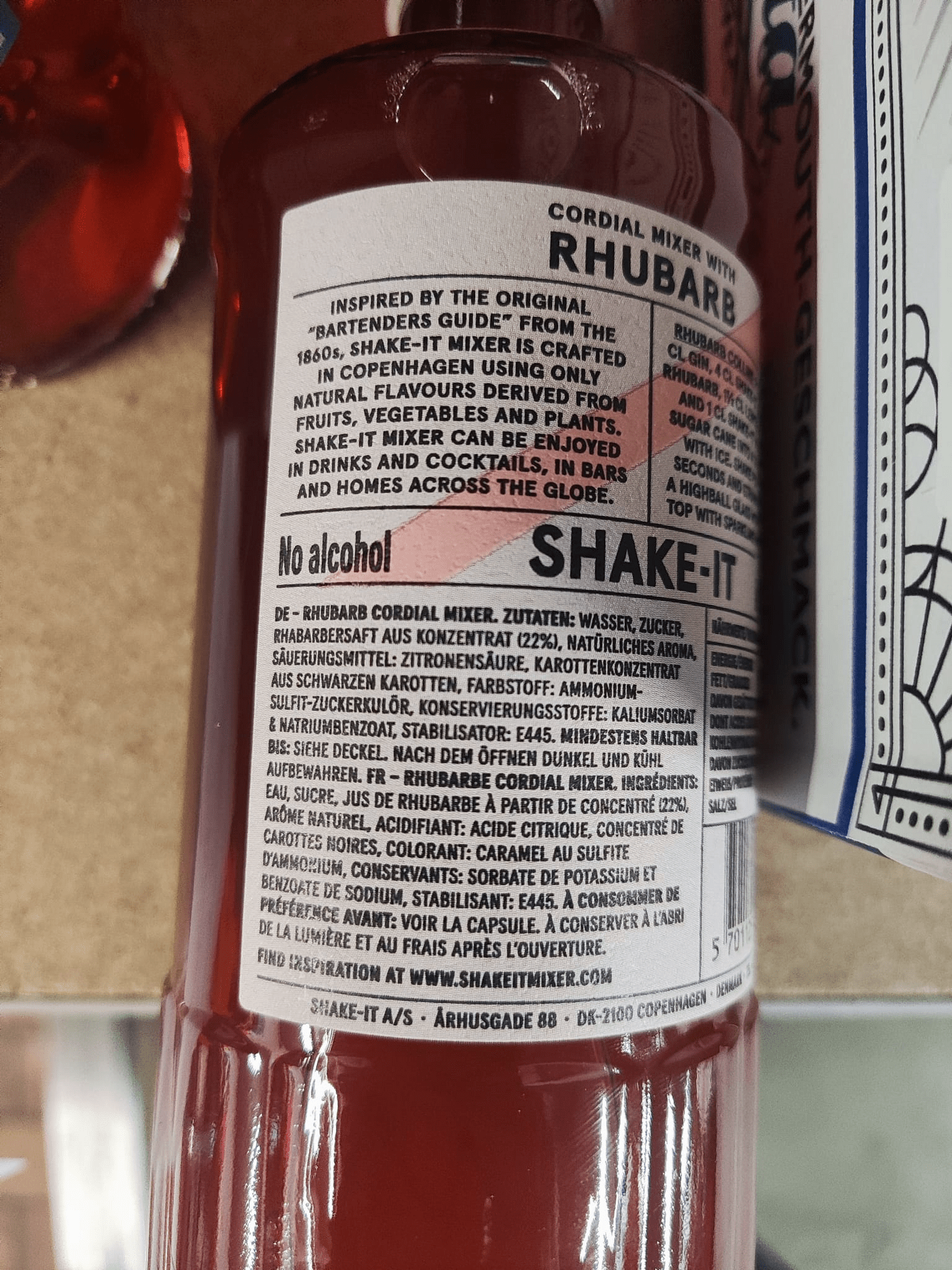 Rhubarb Cordial Shake-It No. 08