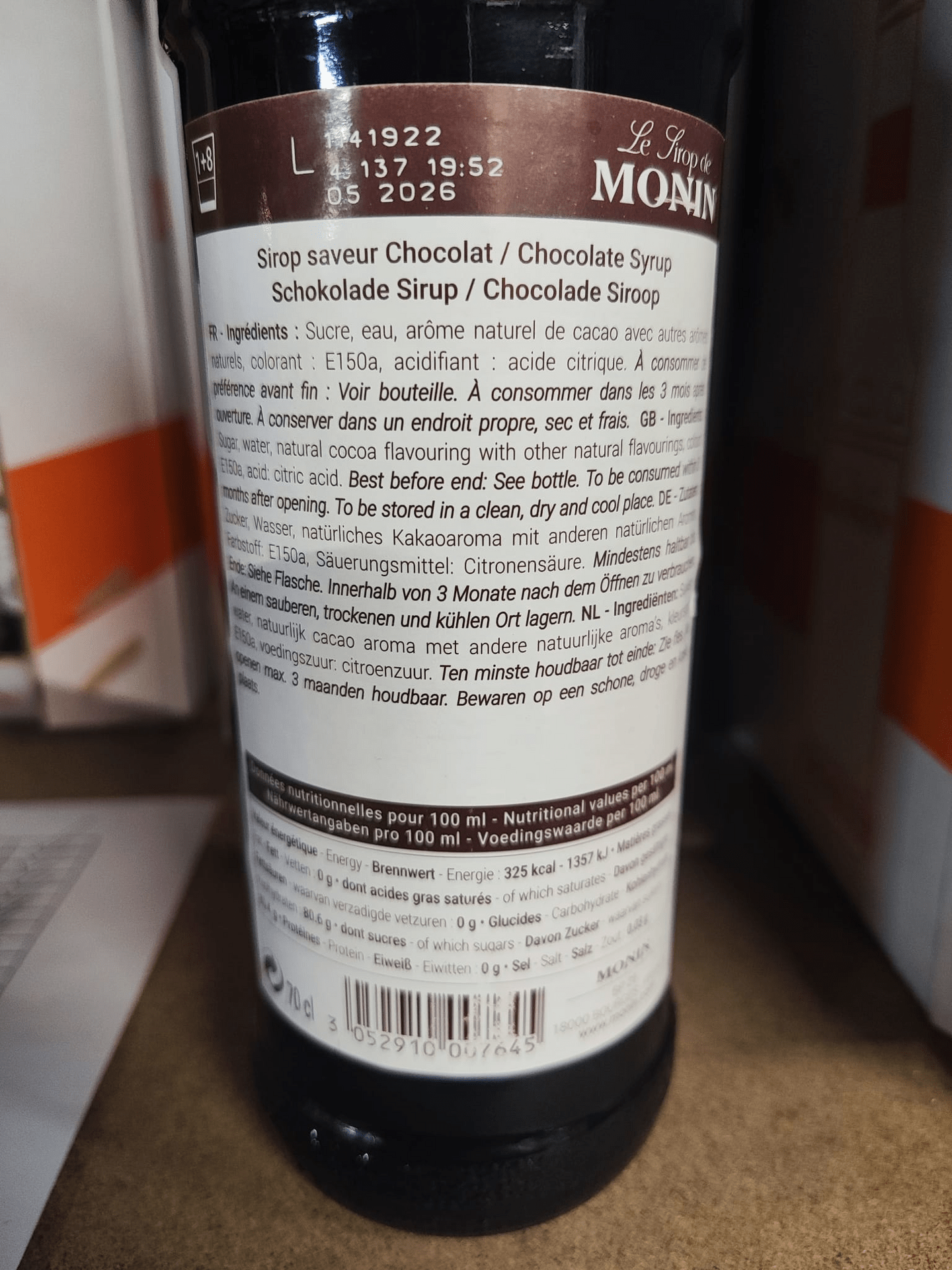 Monin Schokolade braun