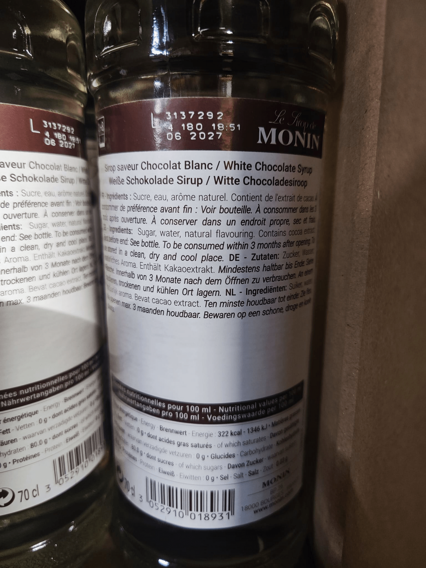 Monin Schokolade weiss