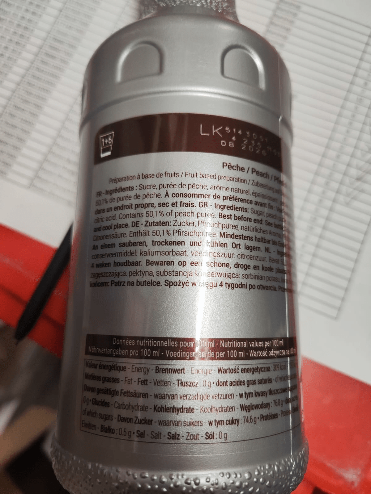 Monin Fruchtpuree Pfirsich