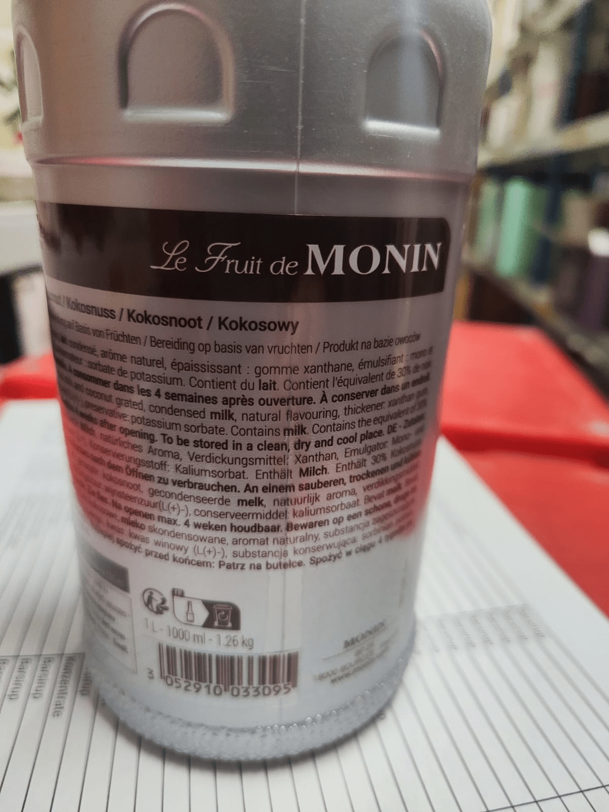 Monin Fruchtpuree Kokosnuss