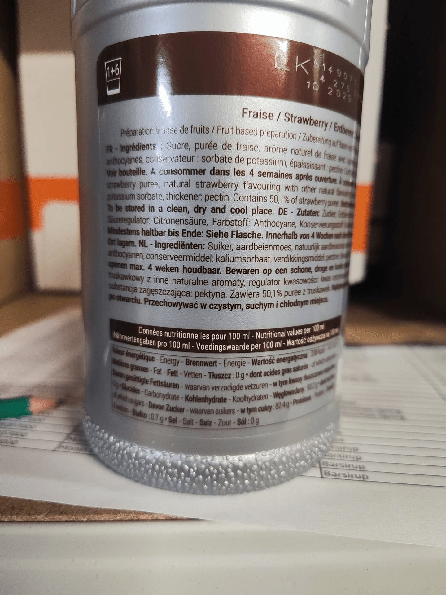 Monin Fruchtpuree Erdbeer