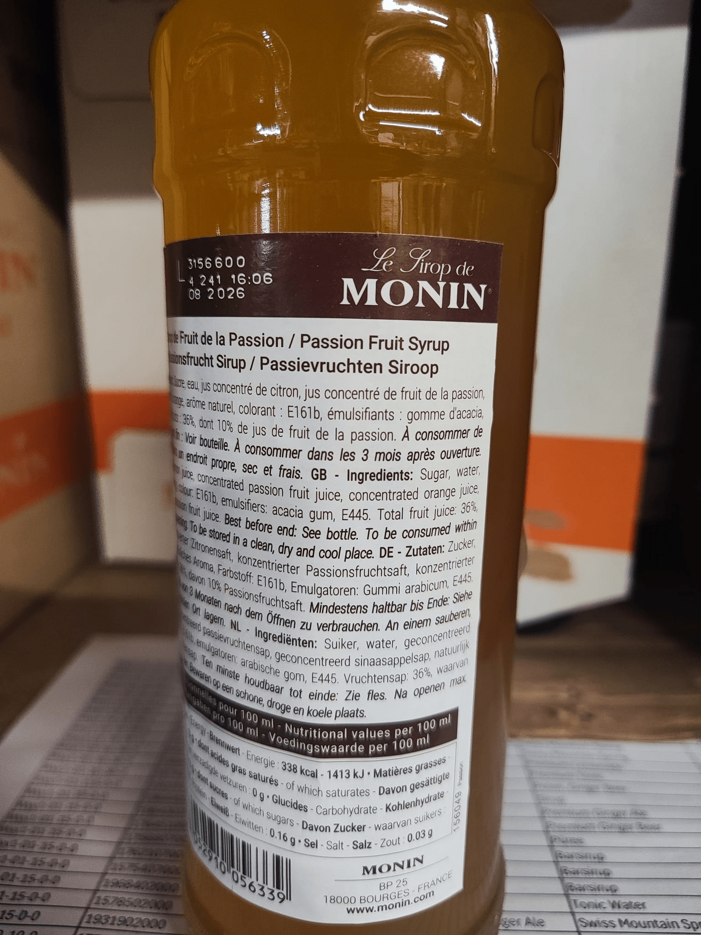 Monin Passionsfrucht