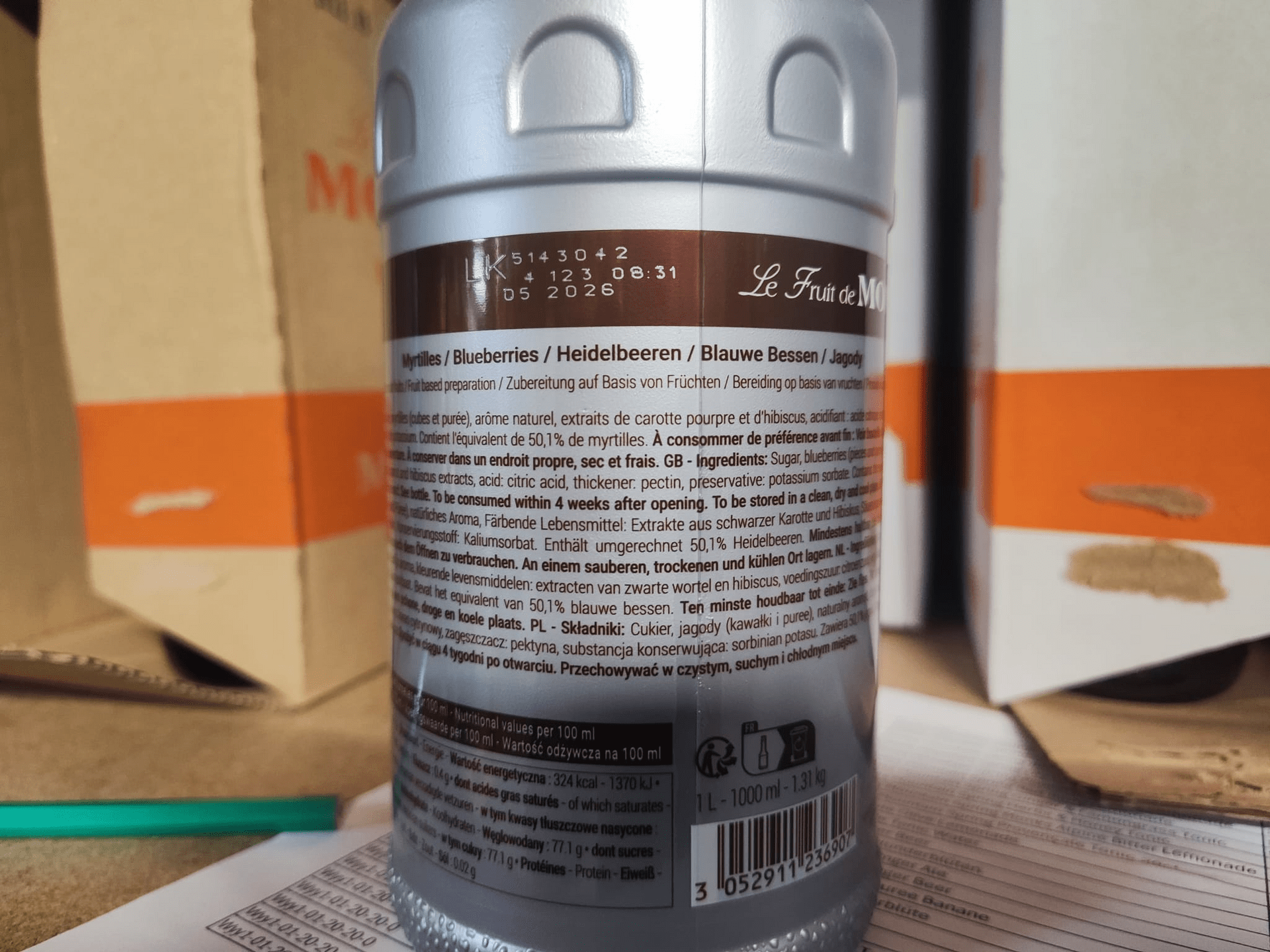 Monin Fruchtpuree Blueberry