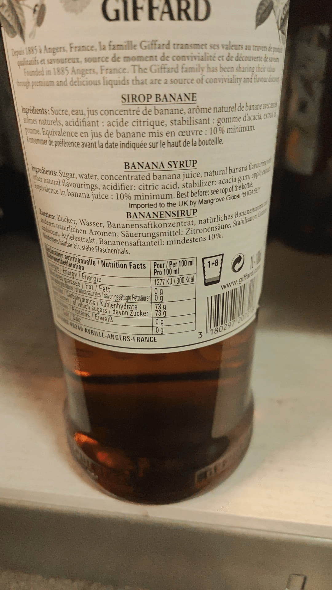 Giffard Banane Sirupe