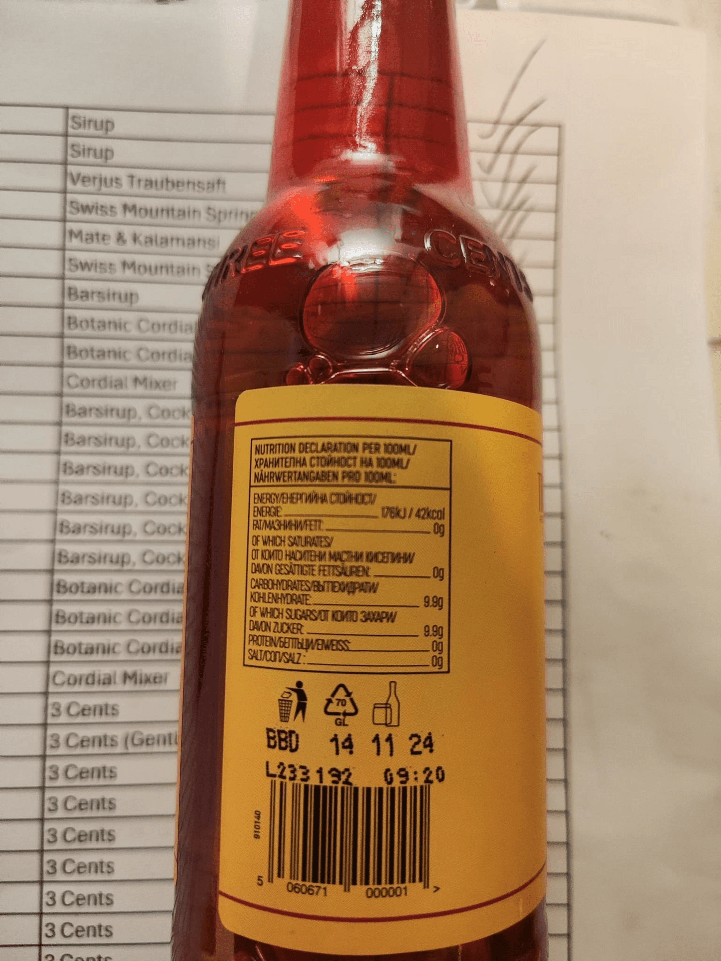 Three Cents Cherry Soda