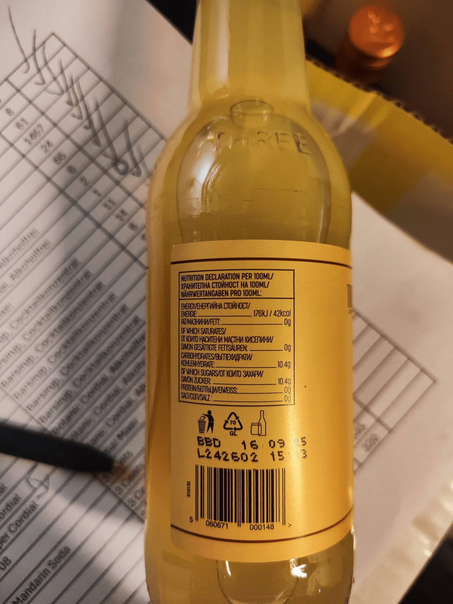 Three Cents Mandarin & Bergamot Soda