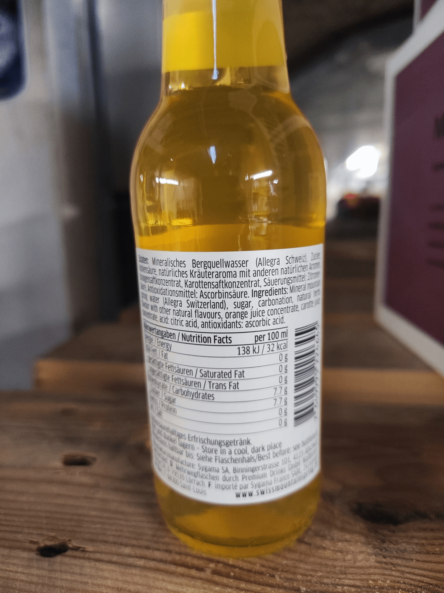 Swiss Mountain Spring South Beans Ginger Ale