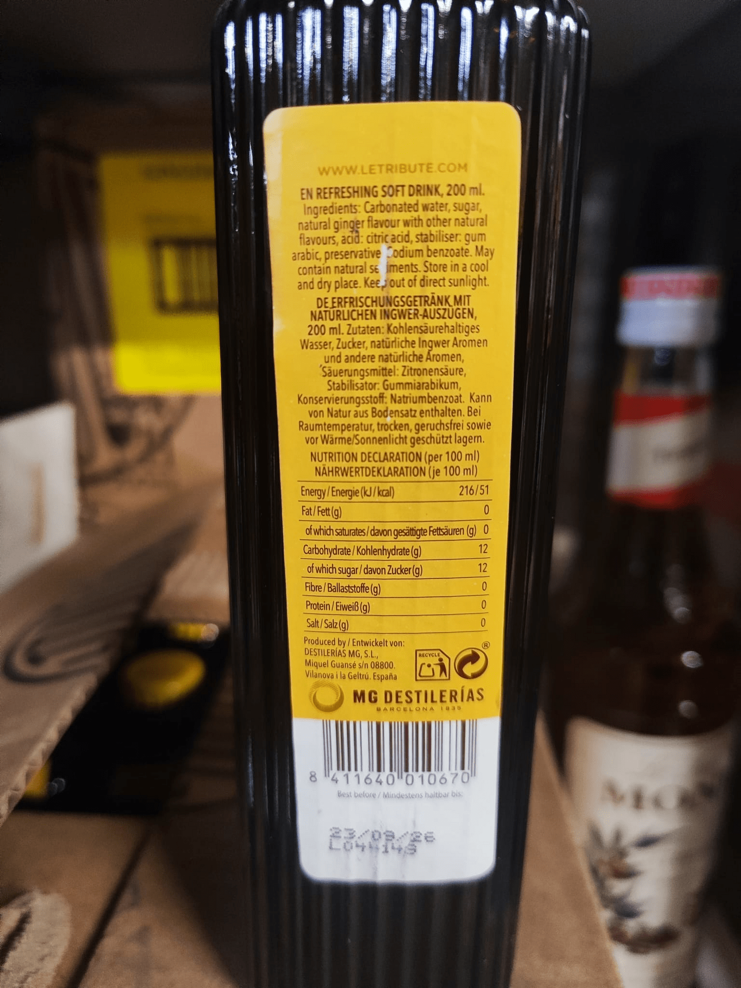 Le Tribute Ginger Ale