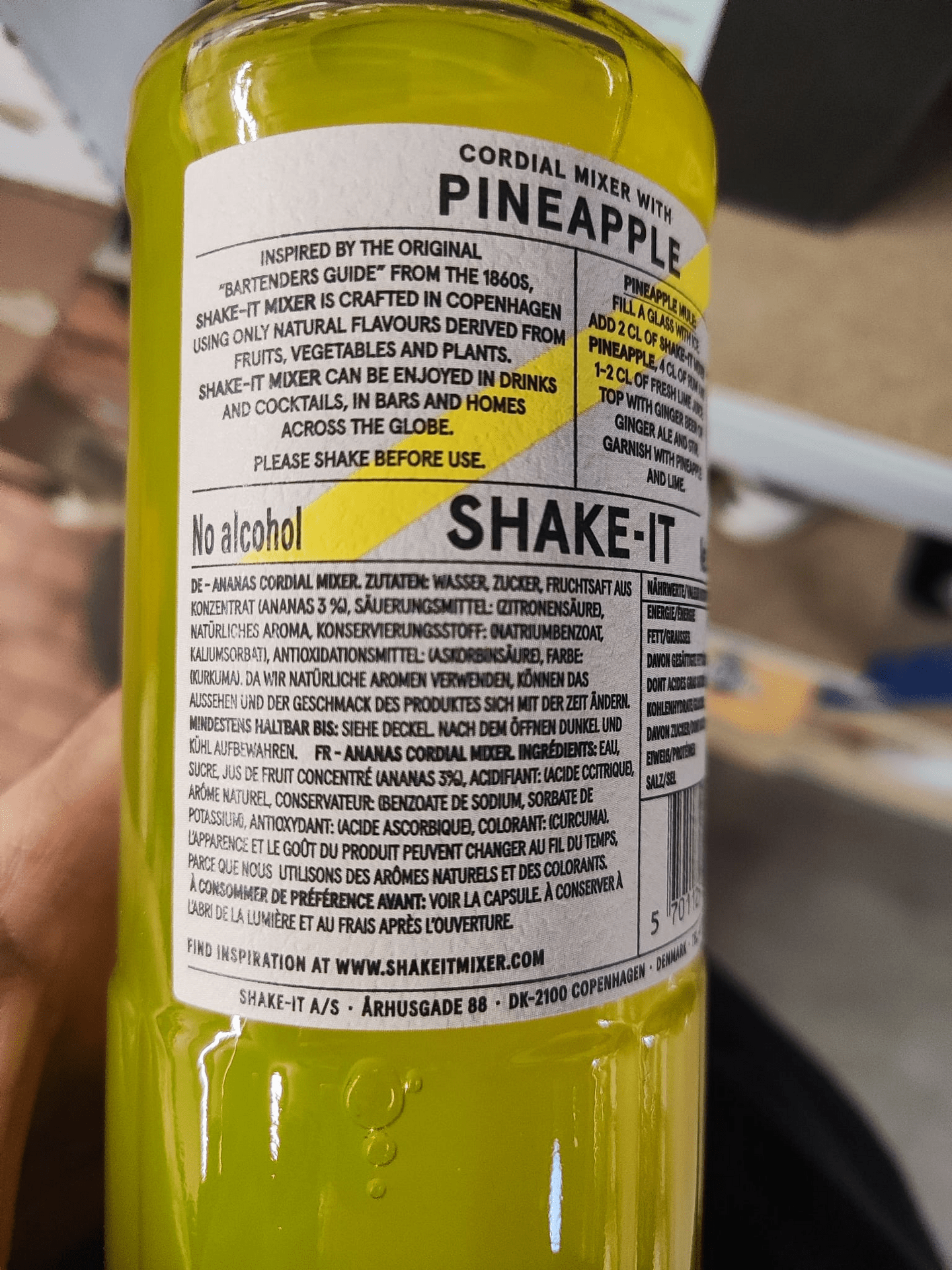 Shake-It Pineapple Cordial Mixer
