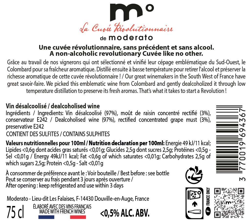 Cuvée Révolutionnaire Le Blanc 0%