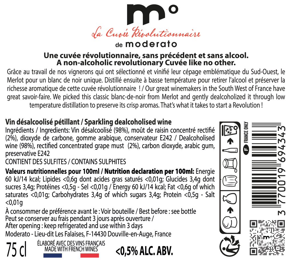 Cuvée Révolutionnaire Le Sparkling 0% 