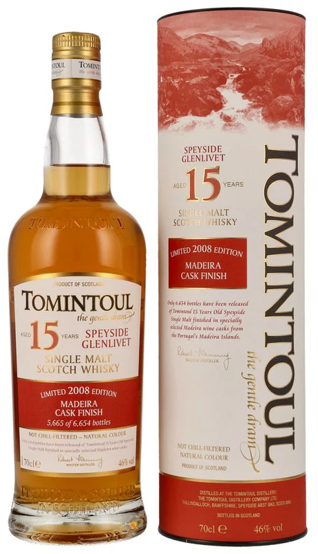 Tomintoul 15YO 2008 Madeira Cask Finish 46%
