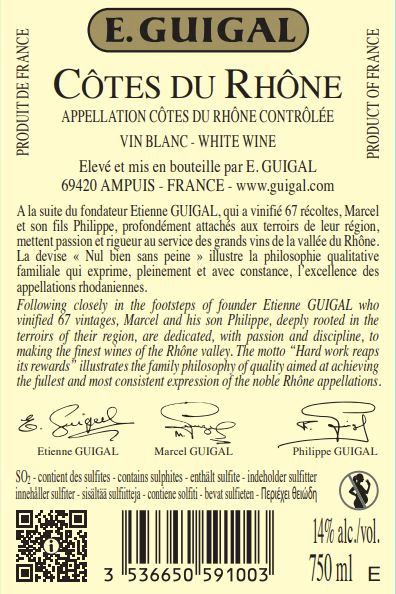 Côtes-du-Rhône AC blanc