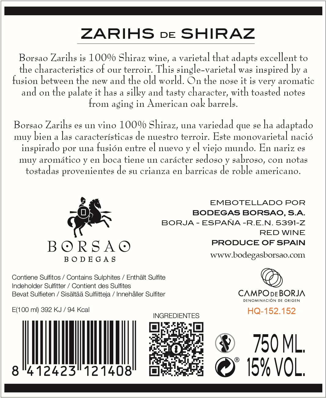 Campo de Borja D.O. Zarihs