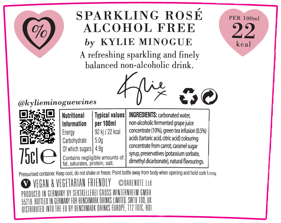 Kylie Minogue 0% Sparkling Rosé 