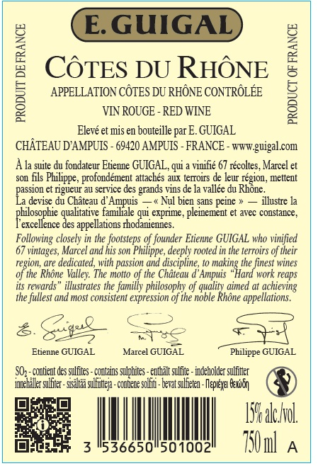 Côtes-du-Rhône AC rouge