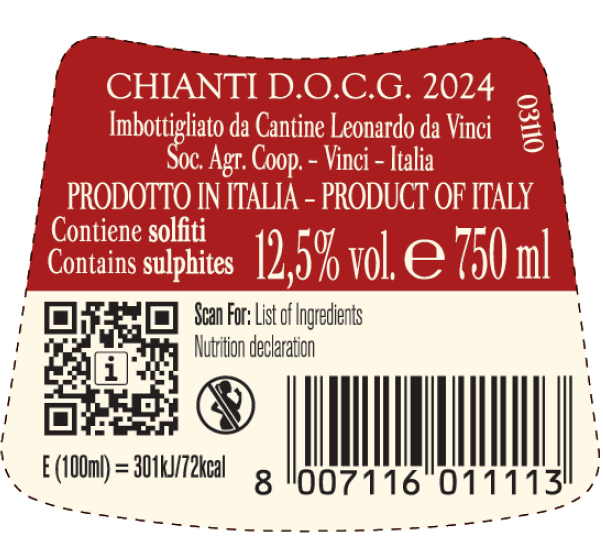 Chianti DOCG Fiasco Vitruviano
