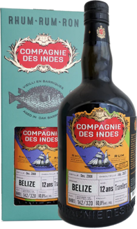 Compagnie des Indes Belize Travellers 12y 60.8%  70cl