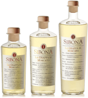 Sibona Grappa di Moscato  42%  50cl