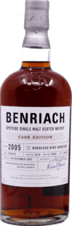 BenRiach 18yo Cask Edition Bordeaux 2005 62.7%  70cl