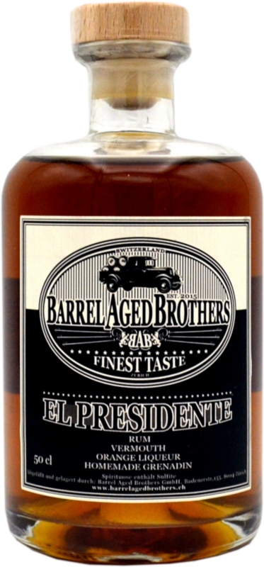 Barrel Aged Brothers El Presidente Cocktail 30.5%