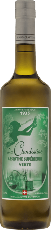 Absinthe Angélique Verte La Clandestine 68%